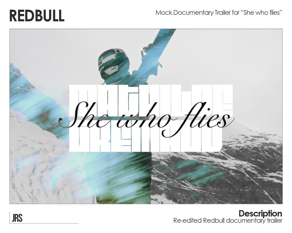 She Who Flies documentary trailer title treatment over mountain imagery